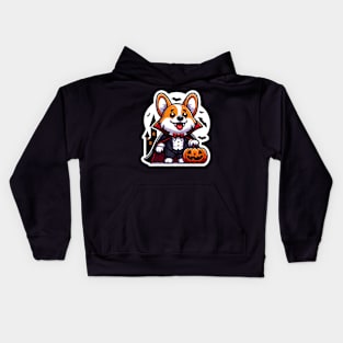 Vampire corgi Kids Hoodie